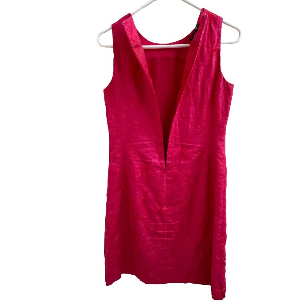 Jones New York Dress Size 6 100% Linen EUC - Picture 4 of 5